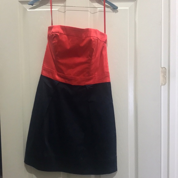 French Connection color block strapless dress, NWT - Picture 4 of 5